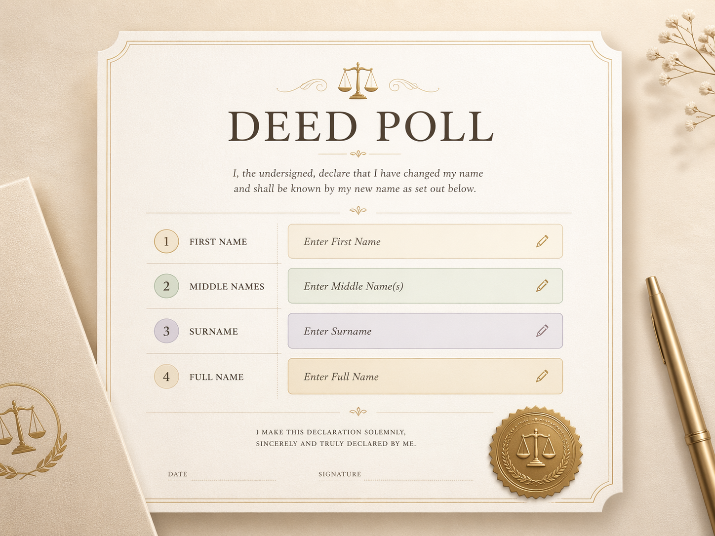 Register Child Names Change of Name Deed UK | Fast & Secure Online Application
